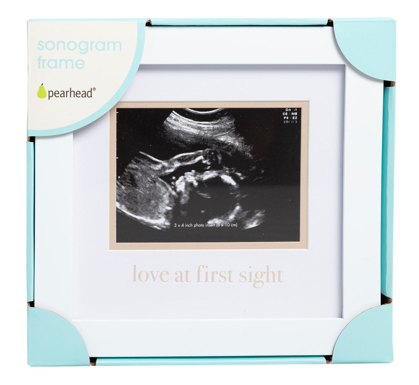 Pearhead "love at first sight" Sonogram Frame, White