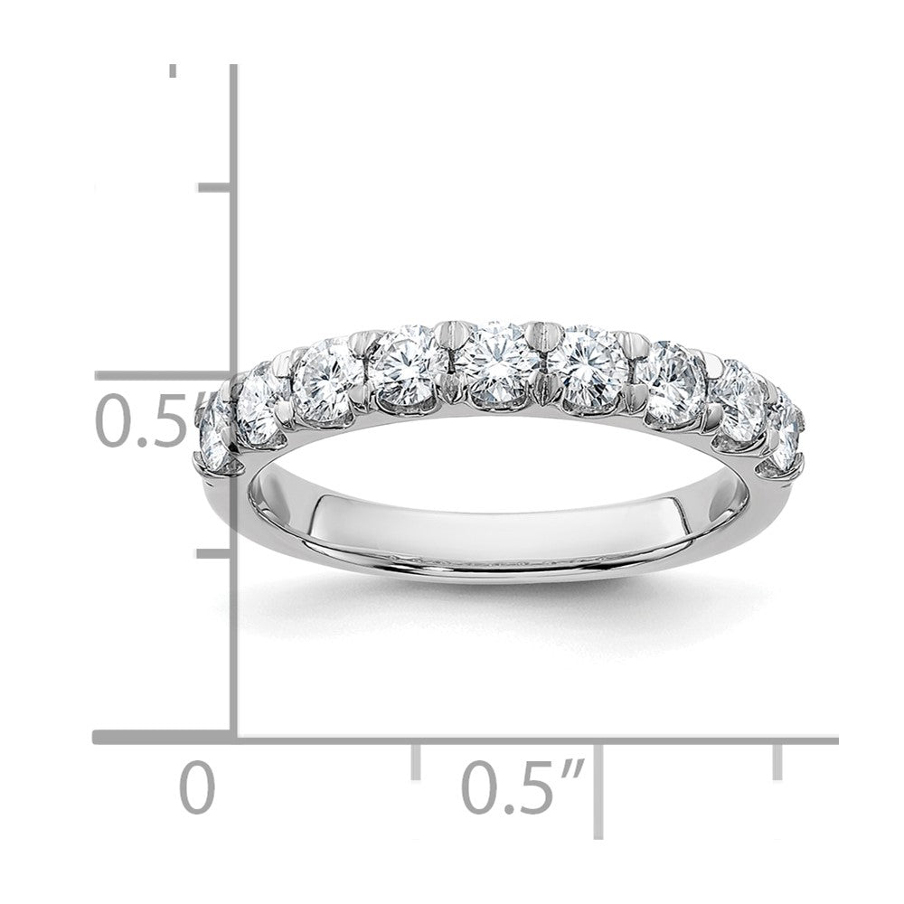 14kw 1ct. 9 Stone G H I True Light Moissanite Band