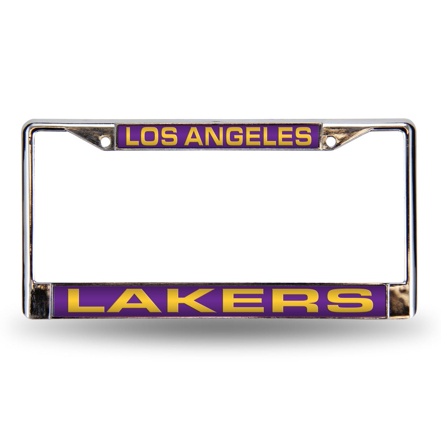 Los Angeles Basketball Laker's Chrome Metal Laser Cut License Plate Frame