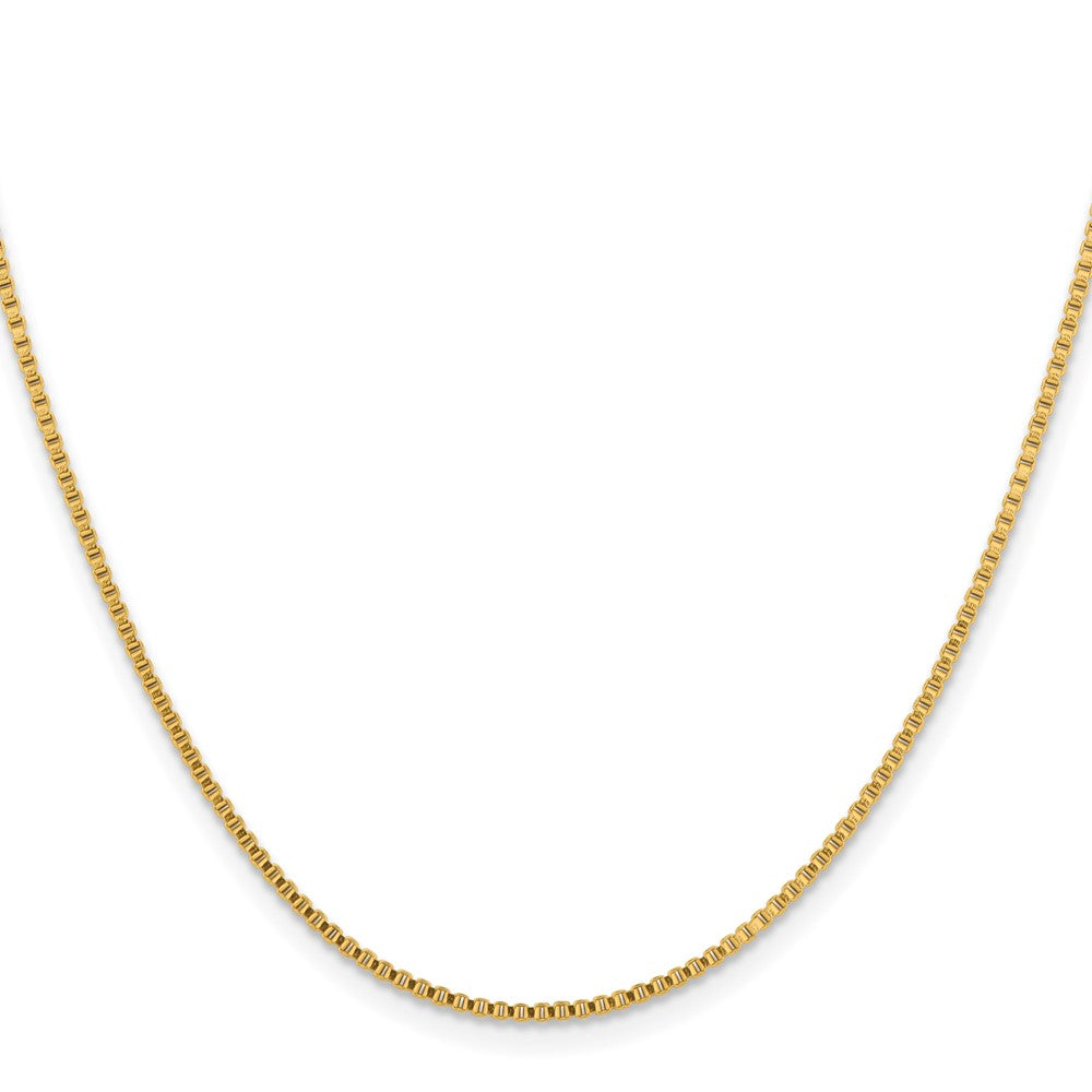 Stainless Steel Polished Yellow IP-plated 1.5mm 20in Box Chain