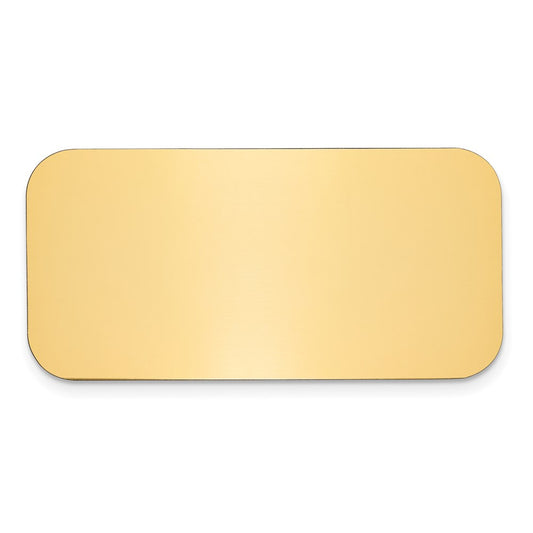 1 X 2 Polished Brass Plates-Set of 6
