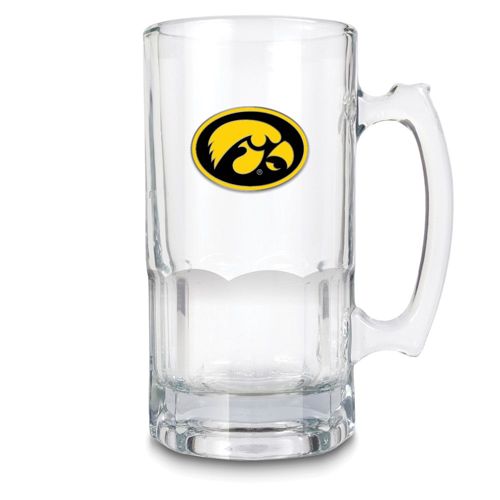 NCAA University of Iowa Glass 32 ounce Macho Mug