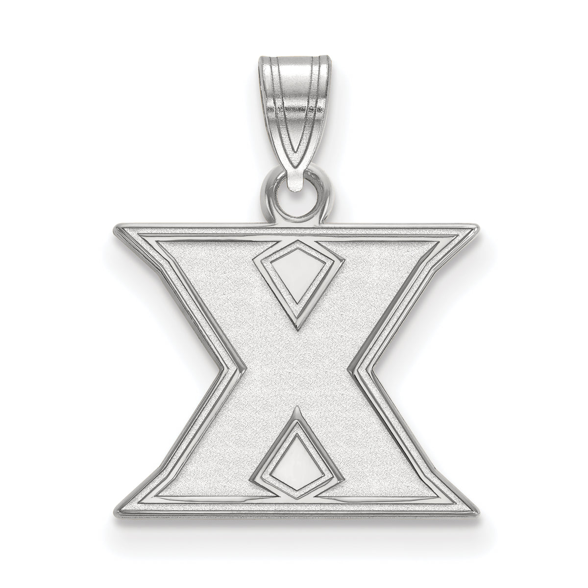 LogoArt Sterling Silver Xavier University Small Pendant Necklace