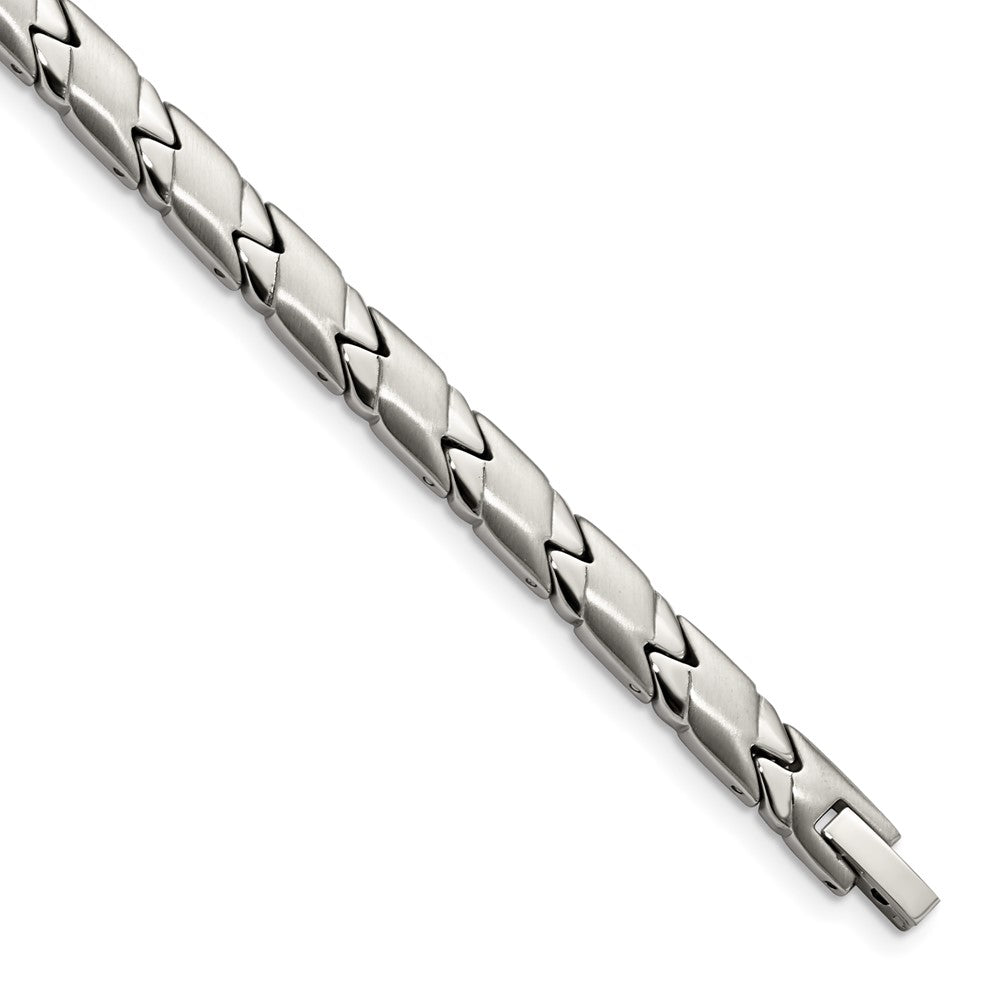 Stainless Steel Brushed and Polished 8.25in Bracelet 8.25 inches