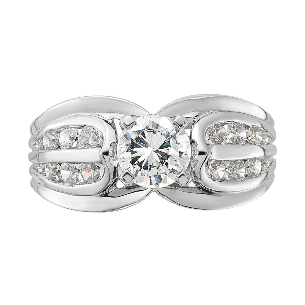 Sterling Silver Rhodium-plated Diamonore Ring
