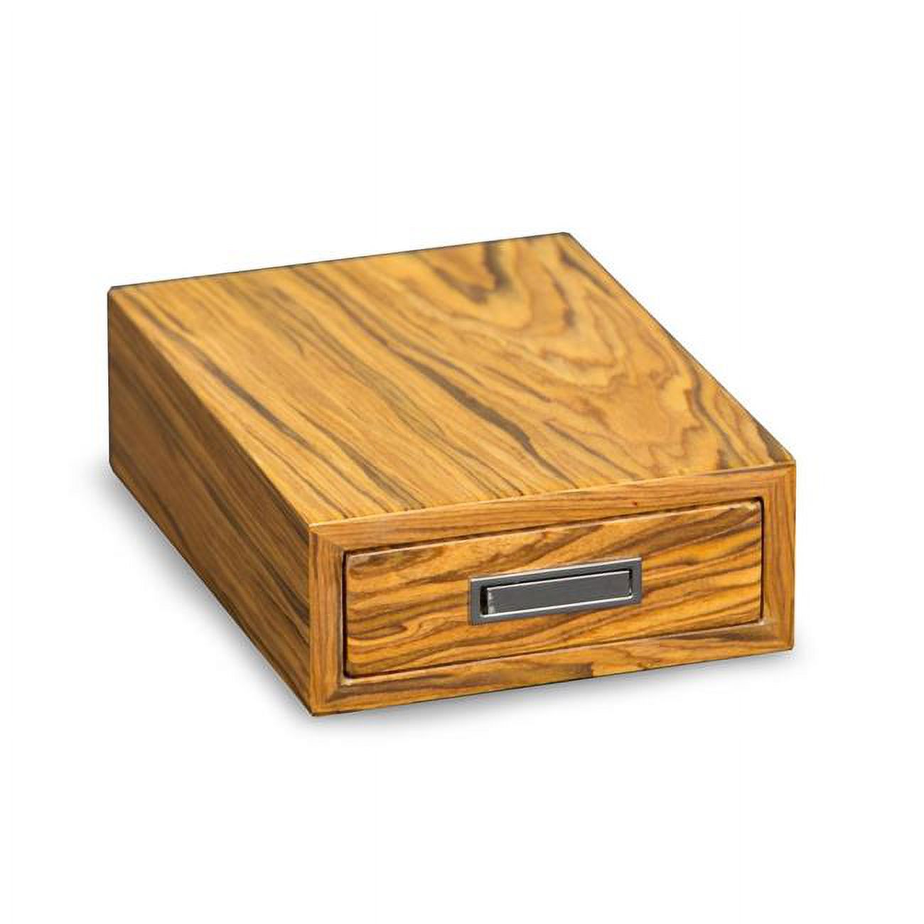 Olive Wood Color Finish Slide-out Ashtray with Cigar Cutter and Punch QGM21568