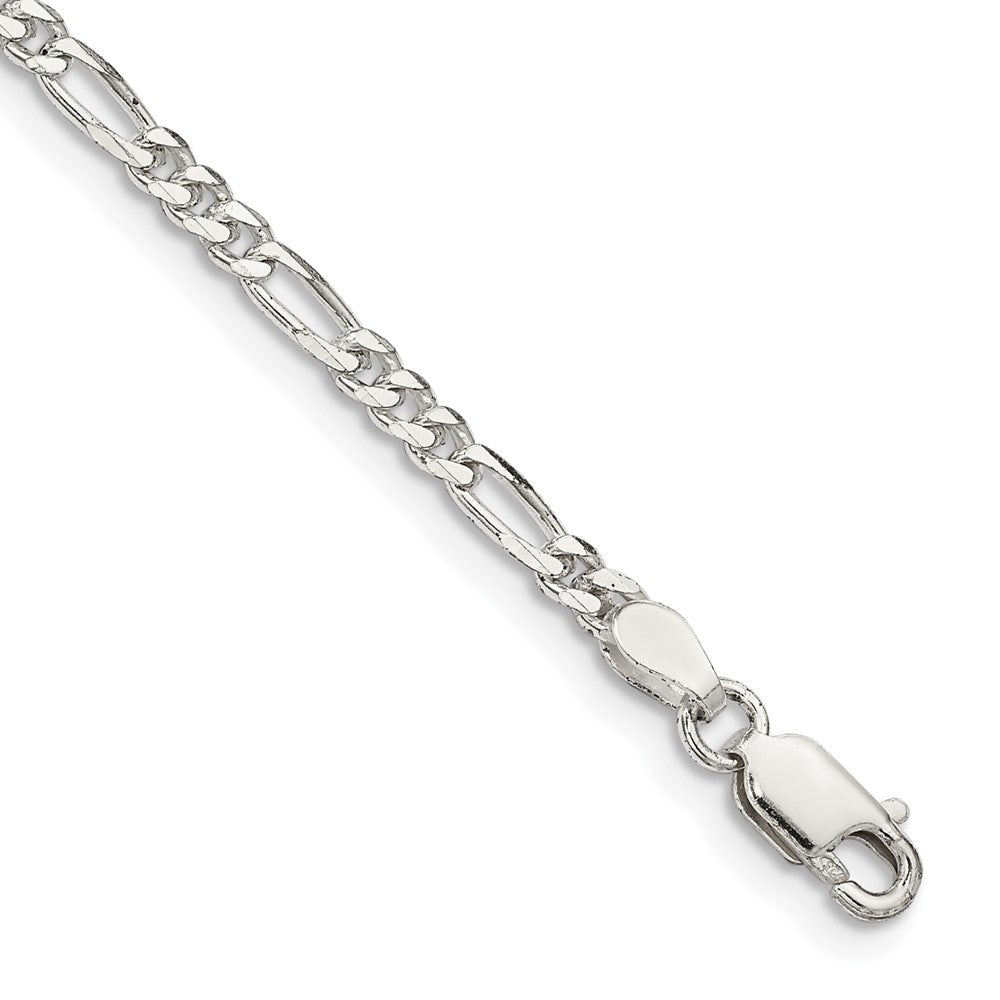 Sterling Silver 2.85mm Figaro Chain 6 inches