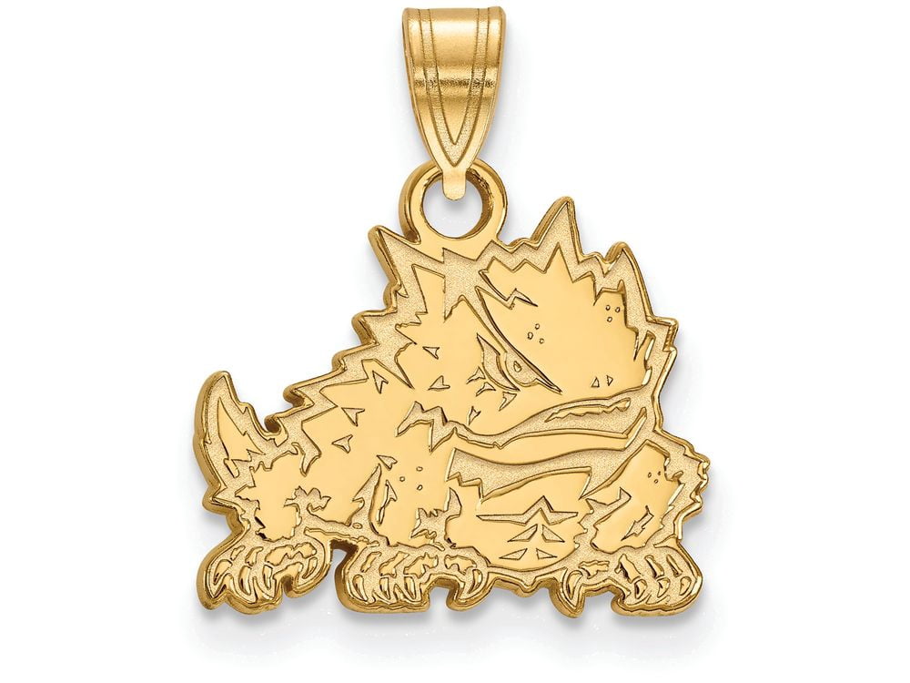 10k Gold LogoArt Texas Christian University Horned Frog Small Pendant Q1Y017TCU