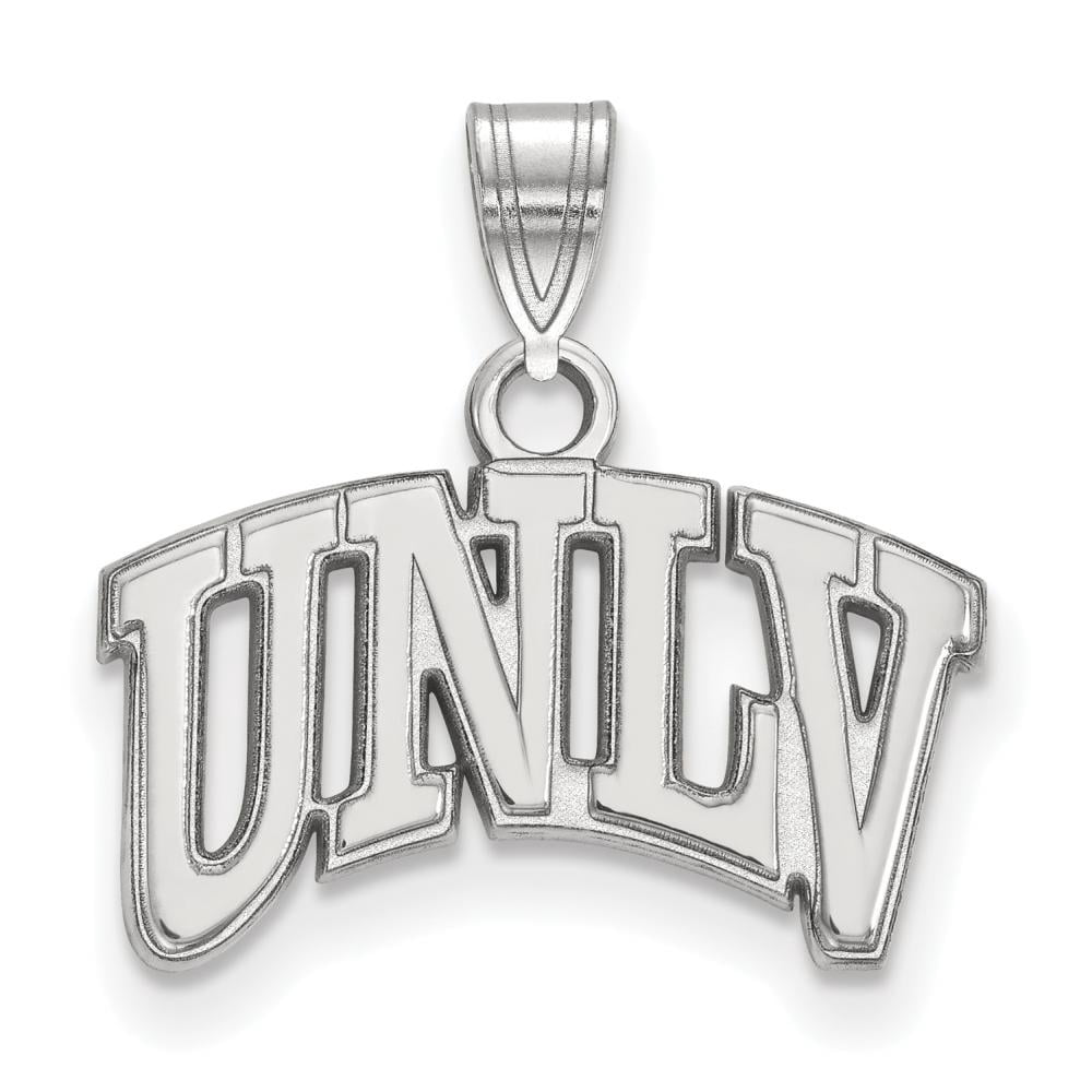 LogoArt Sterling Silver University Of Nevada Las Vegas Small Pendant Necklace