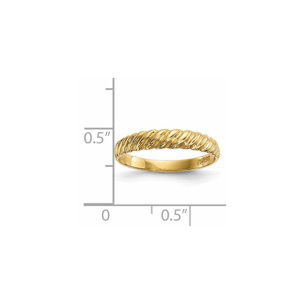 14k Madi K Kids Polished Twist Ring Size 4.5