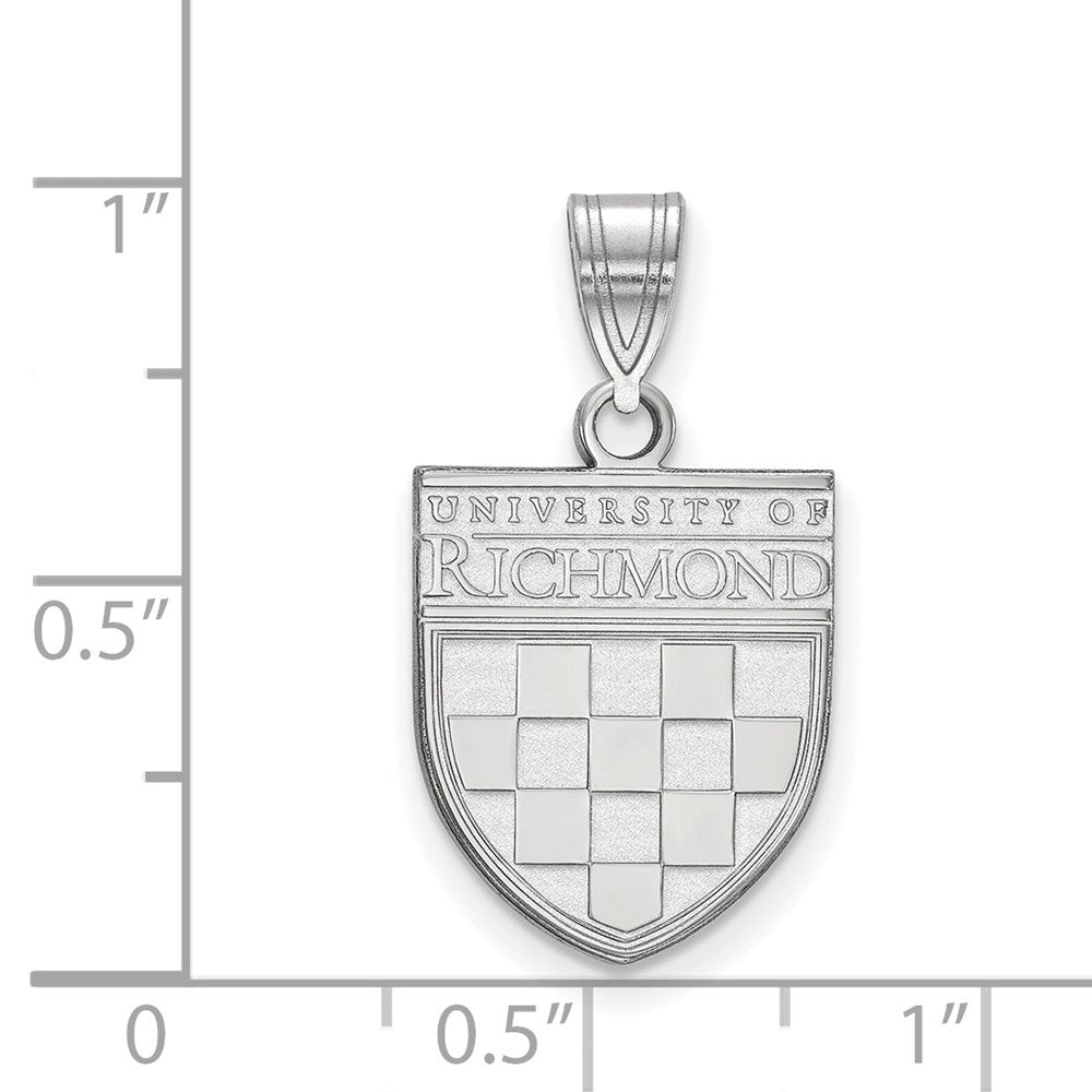 Sterling Silver Rh-plated LA University of Richmond Medium Pendant