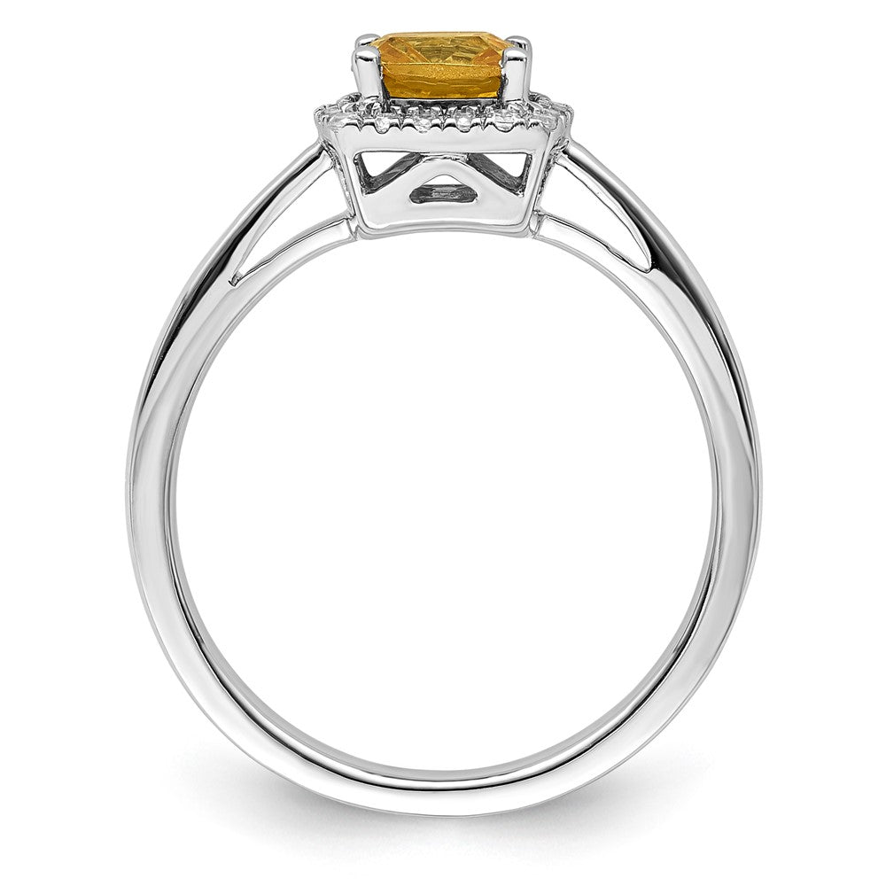 10kw ANT Citrine and Diamond Ring