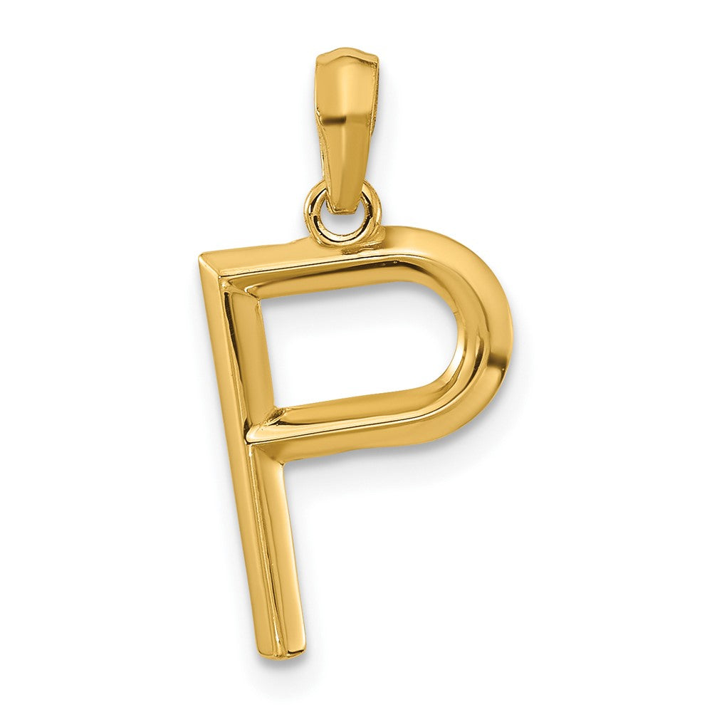 14k Yellow Gold Fancy Letter P