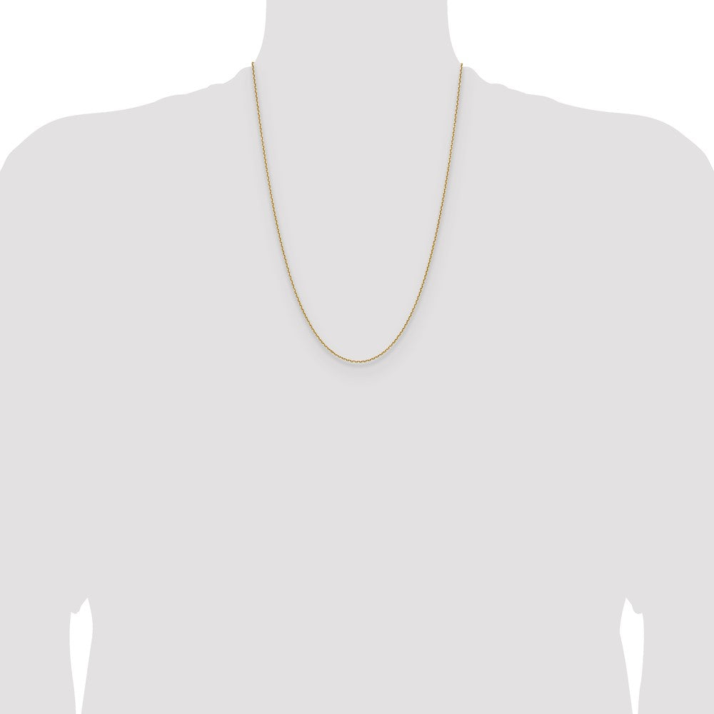 14K 1.5mm D/C Square Cable Chain