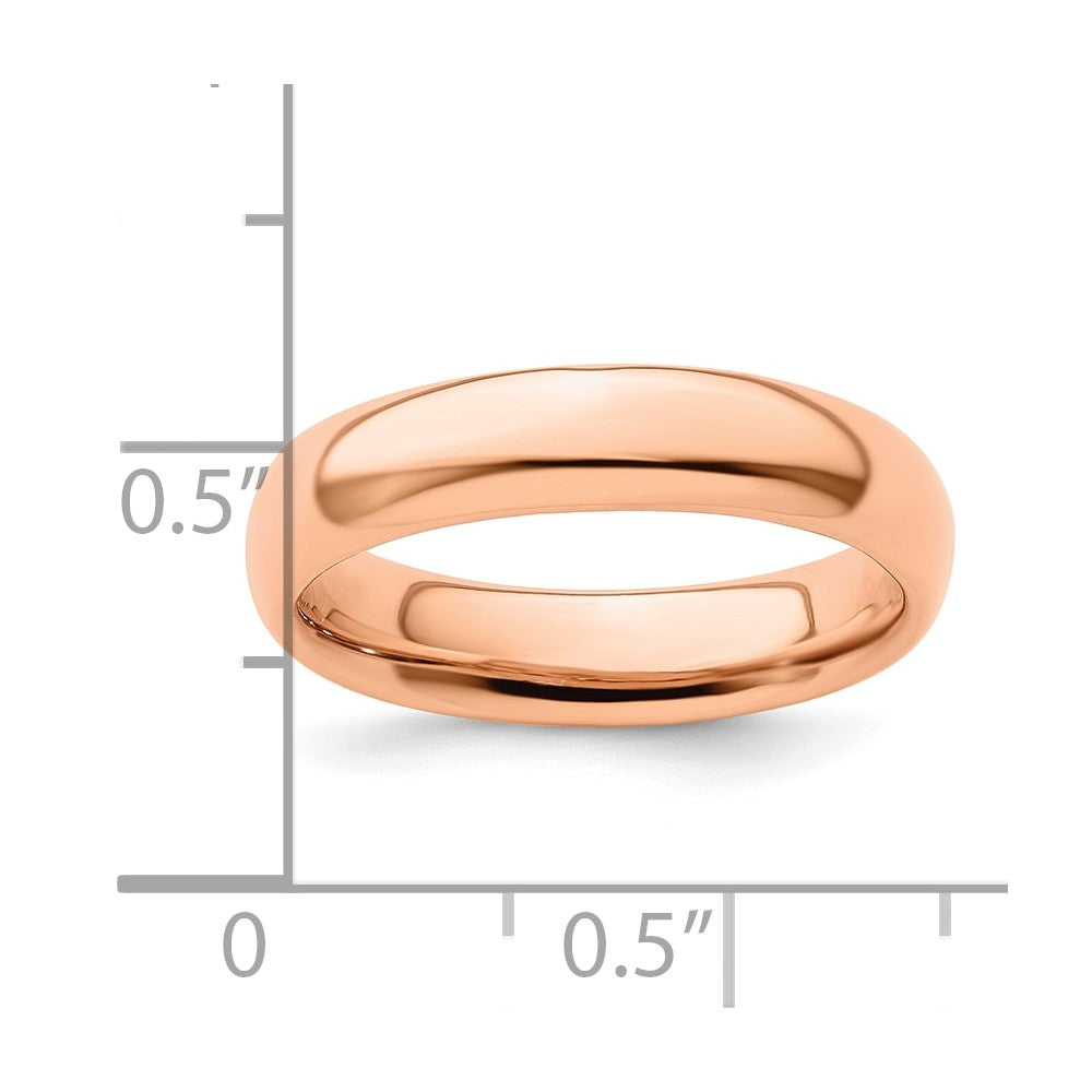 Sterling Silver Stackable Expressions Pink-plated Polished Ring Size -5