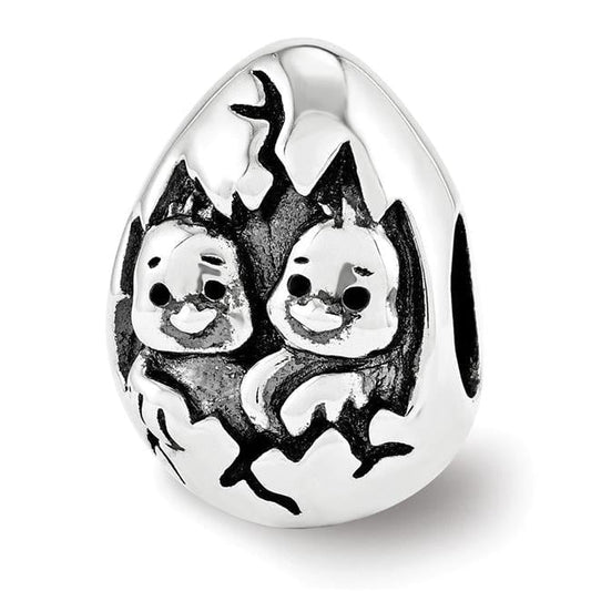 Sterling Silver Reflections Easter Chicks Bead