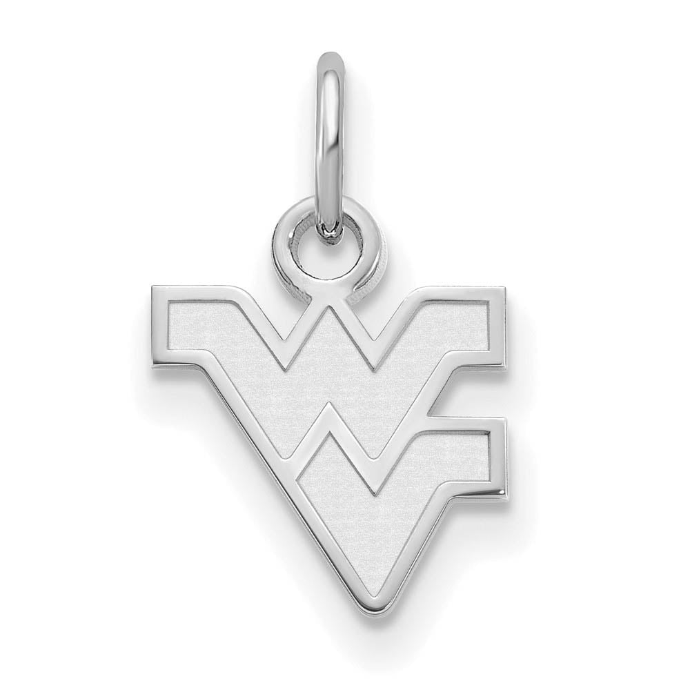 10k White Gold LogoArt West Virginia University W-V Extra Small Pendant Q1W001WVU