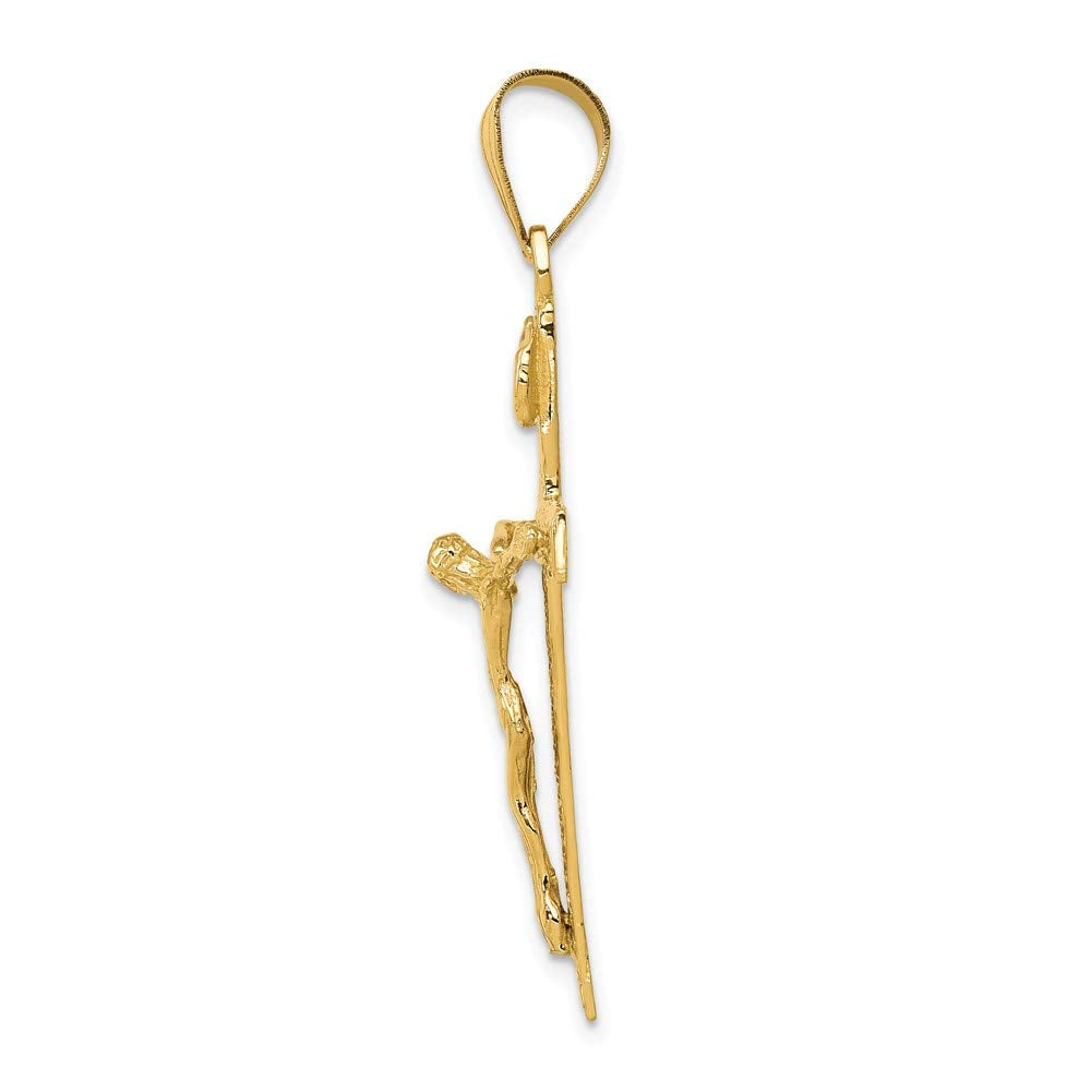 14k INRI Crucifix Pendant