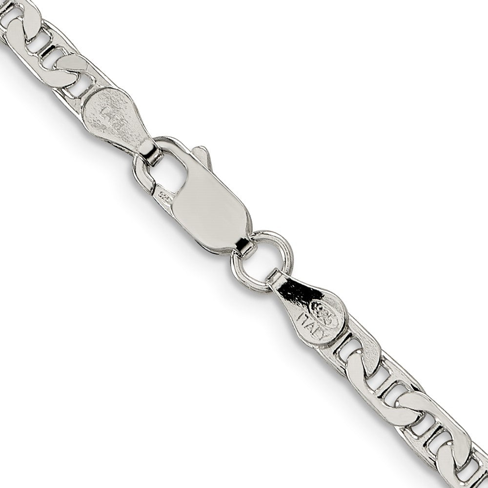 Sterling Silver 3.75mm Flat Anchor Chain 26 Inches