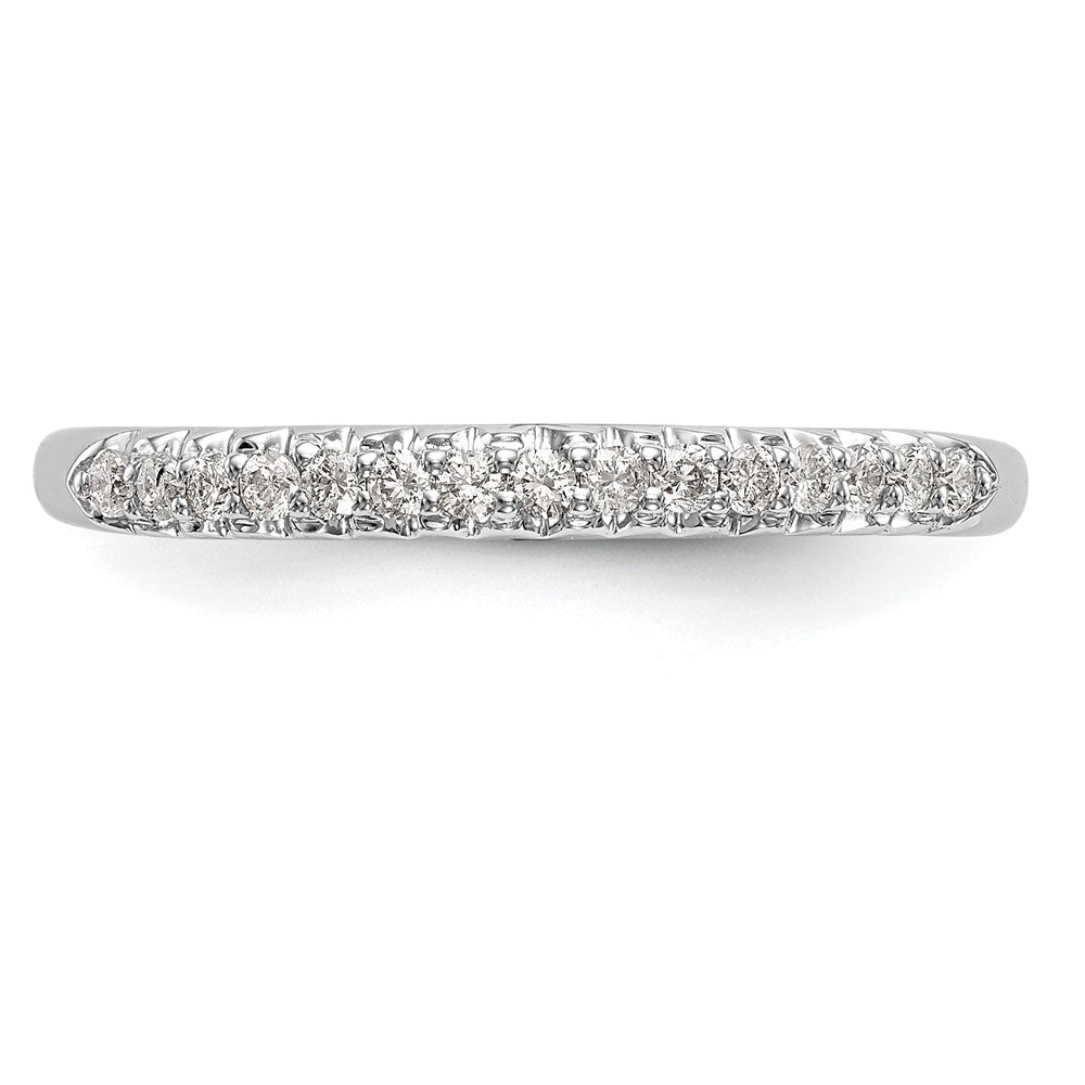 10K White Gold 1/6 carat Diamond Complete Wedding Band