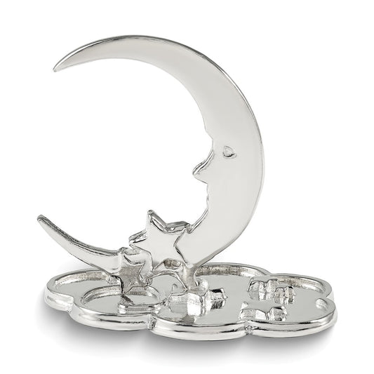 Handcrafted Tarnish-free Pewter Moon and Stars Ring Holder Q-GM20611