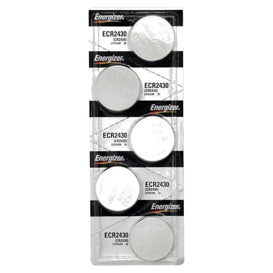 Pkg/(5) Type 2430 Energizer Lithium Batteries Tear Strip QWB2430