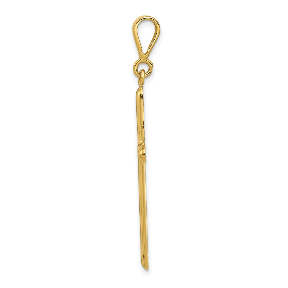 10k Cross Pendant Yellow Gold