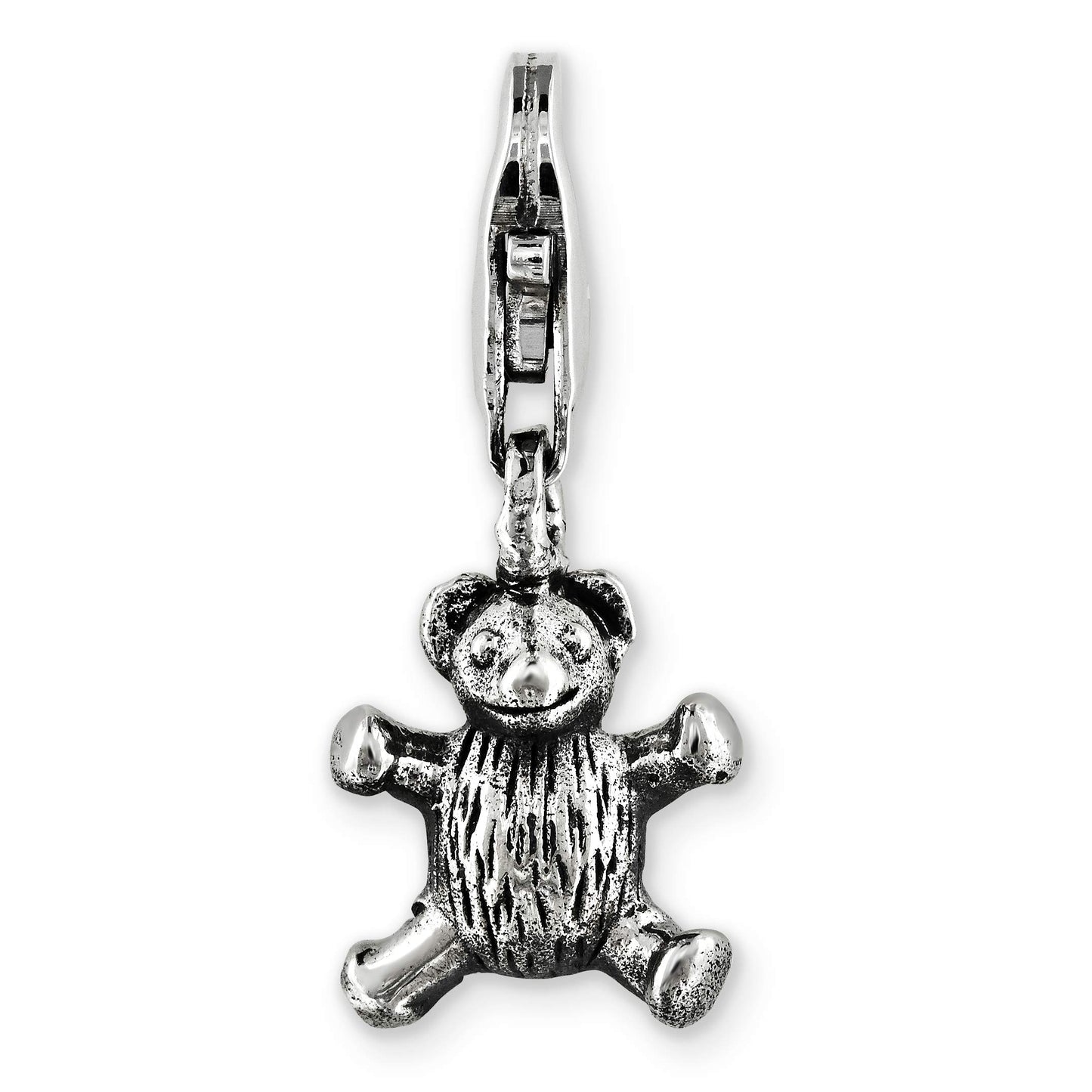 Sterling Silver Reflections Teddy Bear Click-on for Bead