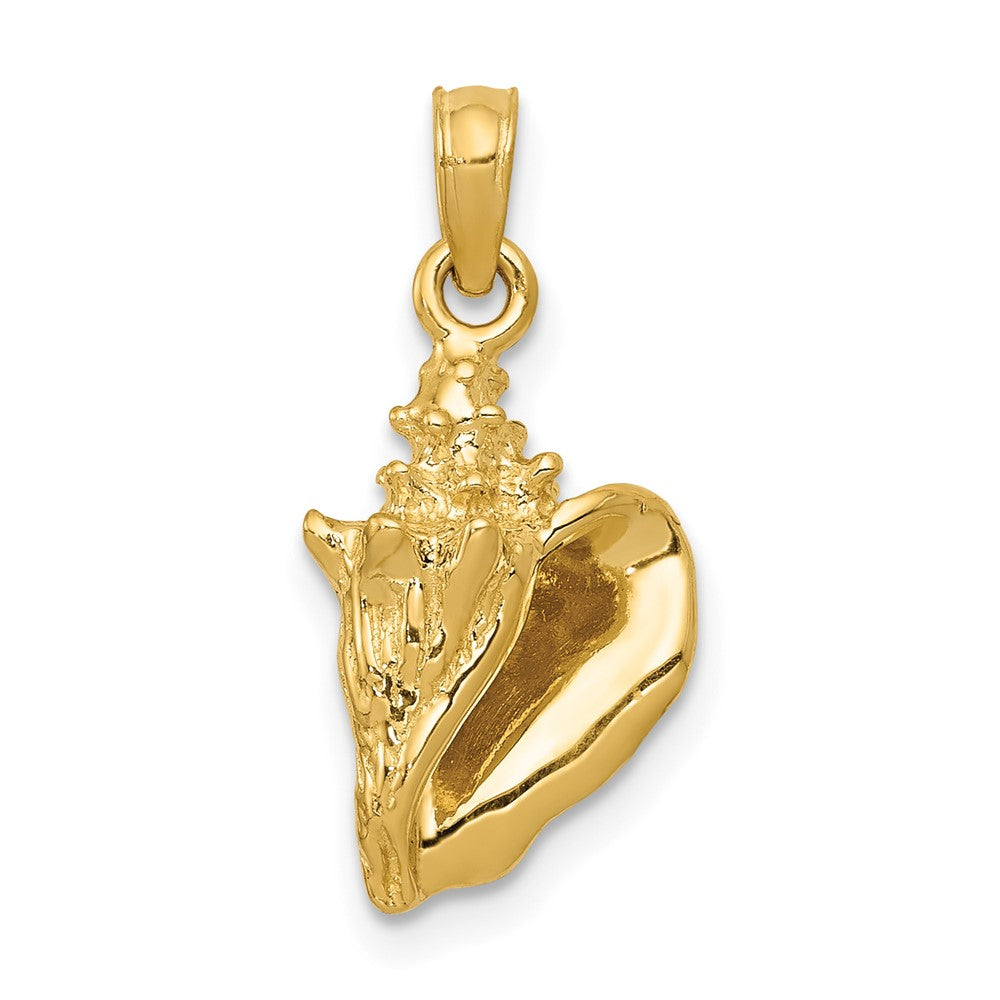 10k Gold 3-D Conch Shell