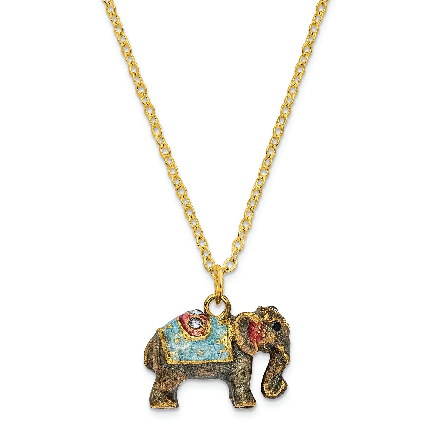 Pewter Kathmandu Elephant Trinket Box
