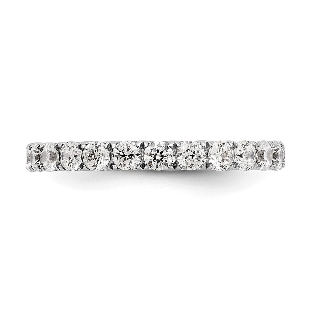 True Origin 14K White Gold 1 1/2 carat Lab Grown Diamond VS  D E F  Size 6 Eternity Ring