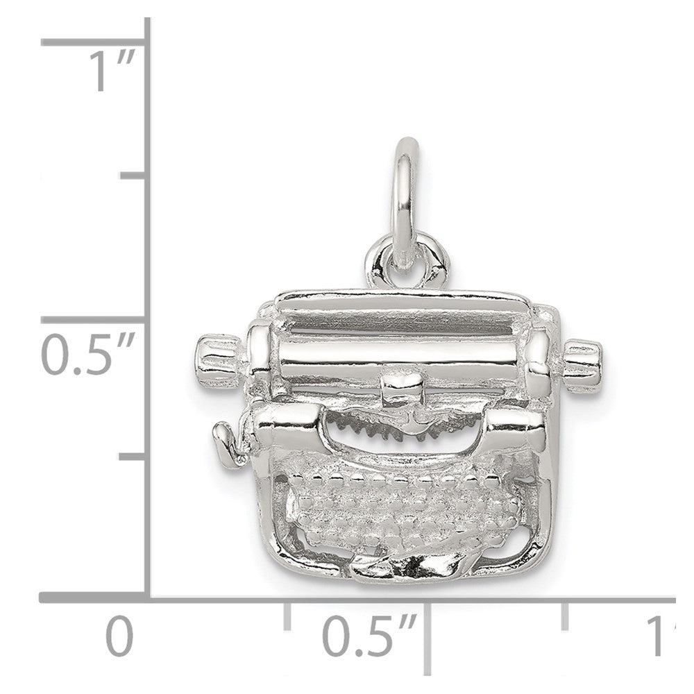 Sterling Silver Typewriter Charm