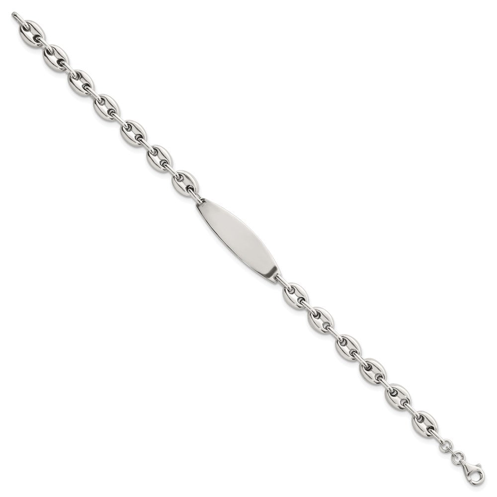 Sterling Silver Polished 6.25mm Mariner/Anchor Link 7.25 Inch ID Bracelet