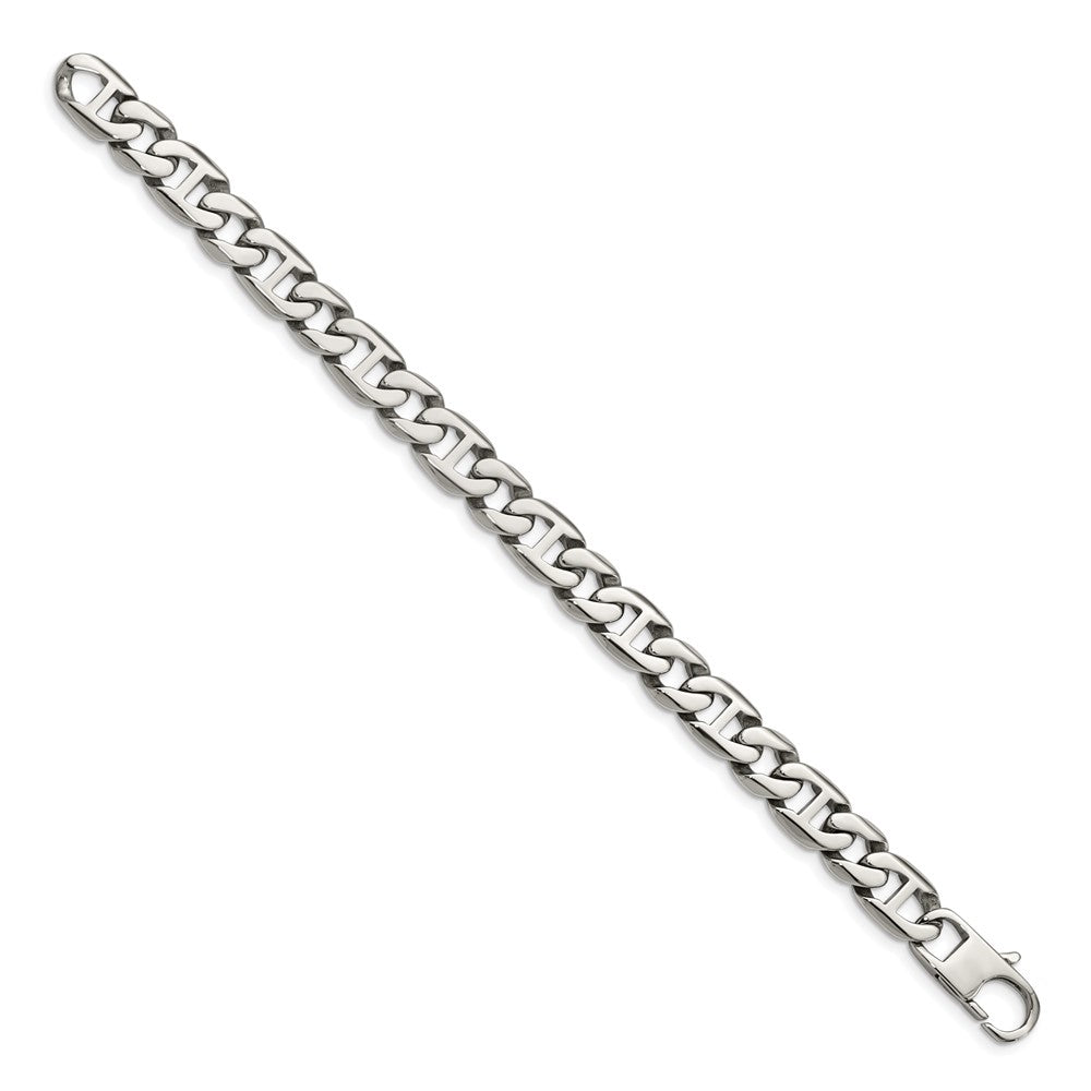 Stainless Steel Polished 8.25in Link Bracelet 8.25 inches