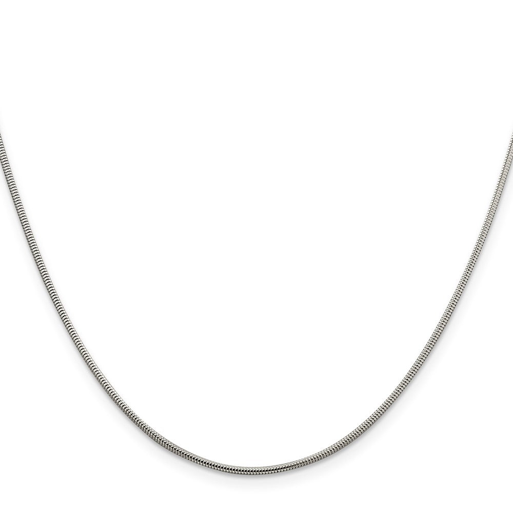 Sterling Silver 1.5mm Round Snake Chain 24 Inches