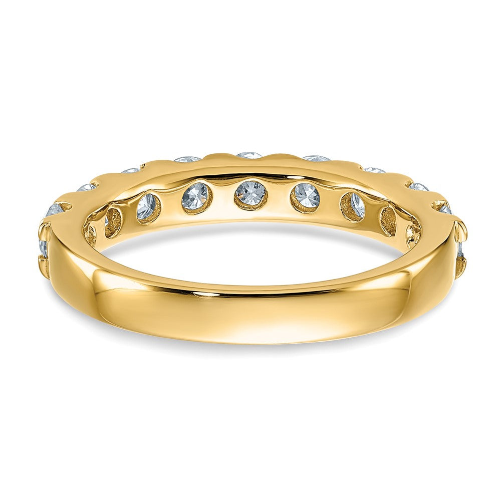 14ky 1.50ct. 9 Stone D E F Pure Light Moissanite Band
