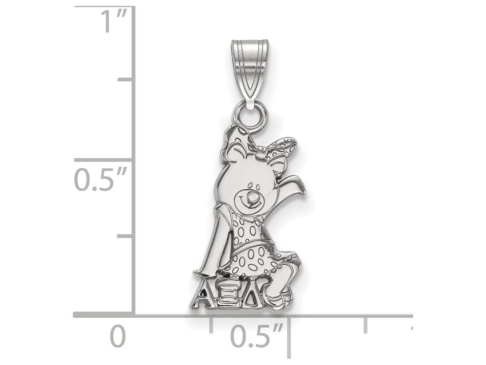 Sterling Silver Official Licensed Greek Sororities Alpha Xi Delta (???) Small Pendant