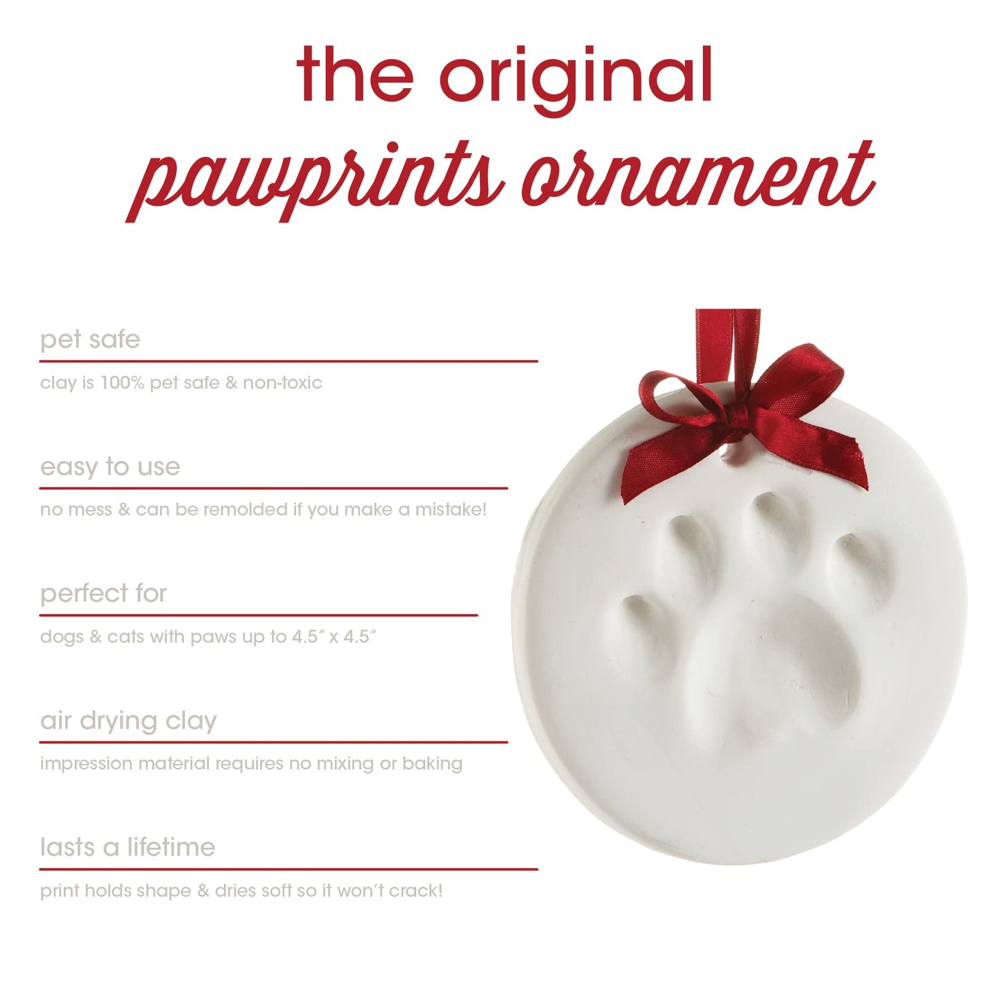 Pearhead PAWPRINT Ornament for a One-of-a-Kind Christmas gift