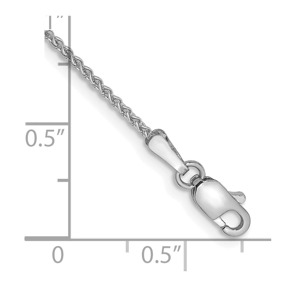 10k WG 1.25mm Spiga Chain Anklet