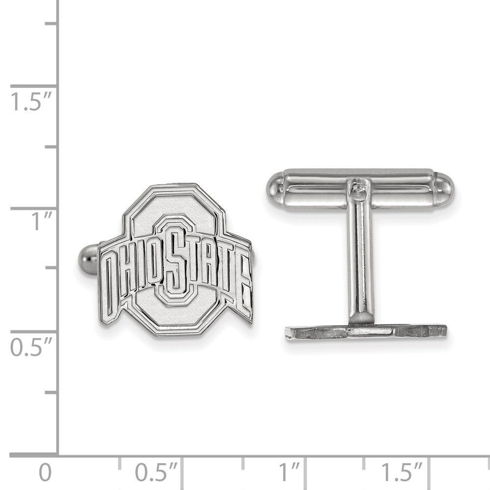 Men's Ohio State University Sterling Silver Ohio State University Cuff Links