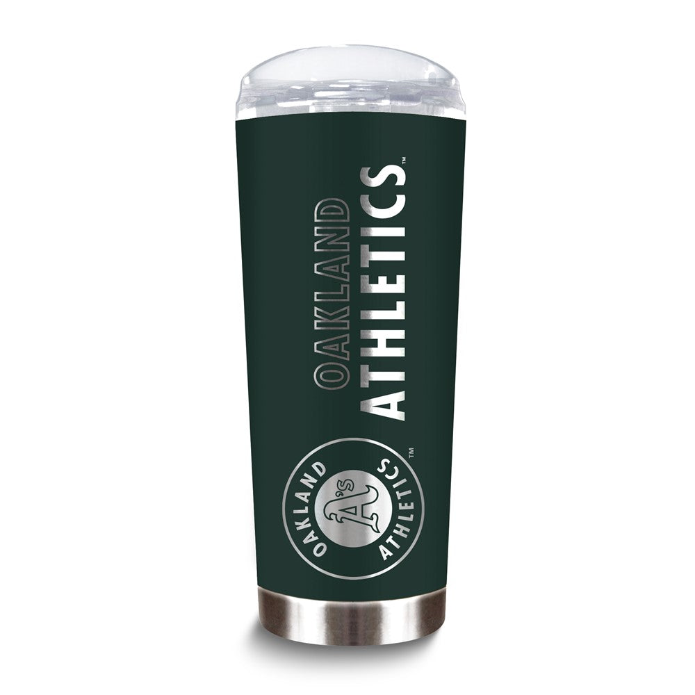 MLB Oakland A's Stainless Steel 18 oz. Roadie Tumbler with Lid