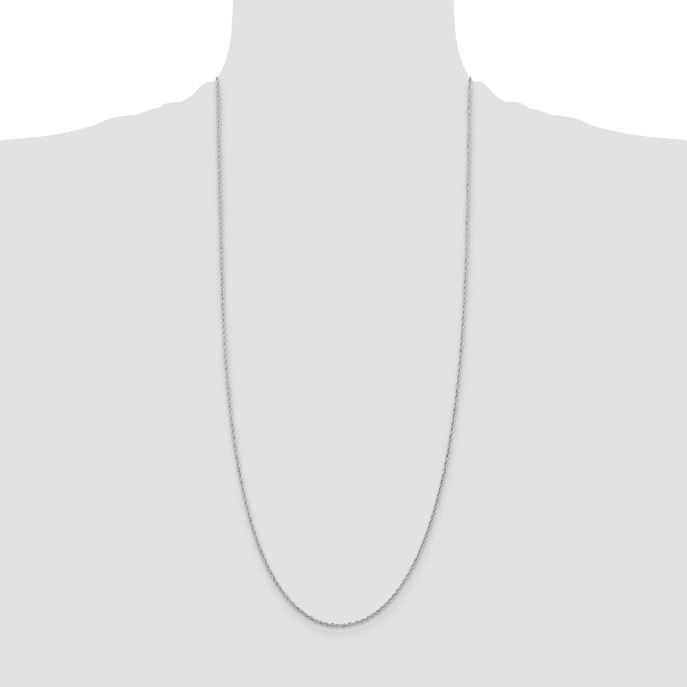 Sterling Silver 1.6mm Loose Rope Chain 30 Inches