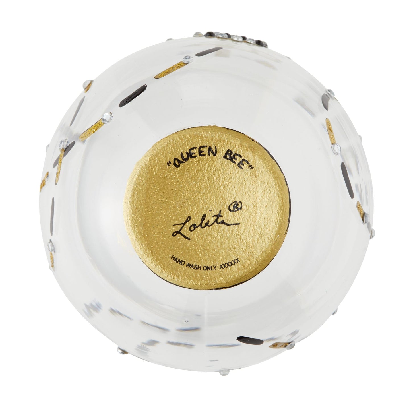 Enesco Lolita Queen Bee Stemless Glass, 4.53 Inch, Multicolor, 20 oz