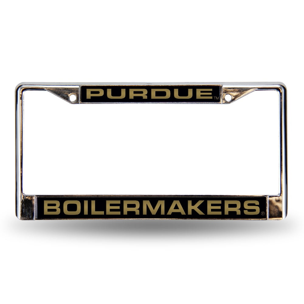 Purdue FCL Chrome Laser License Frame