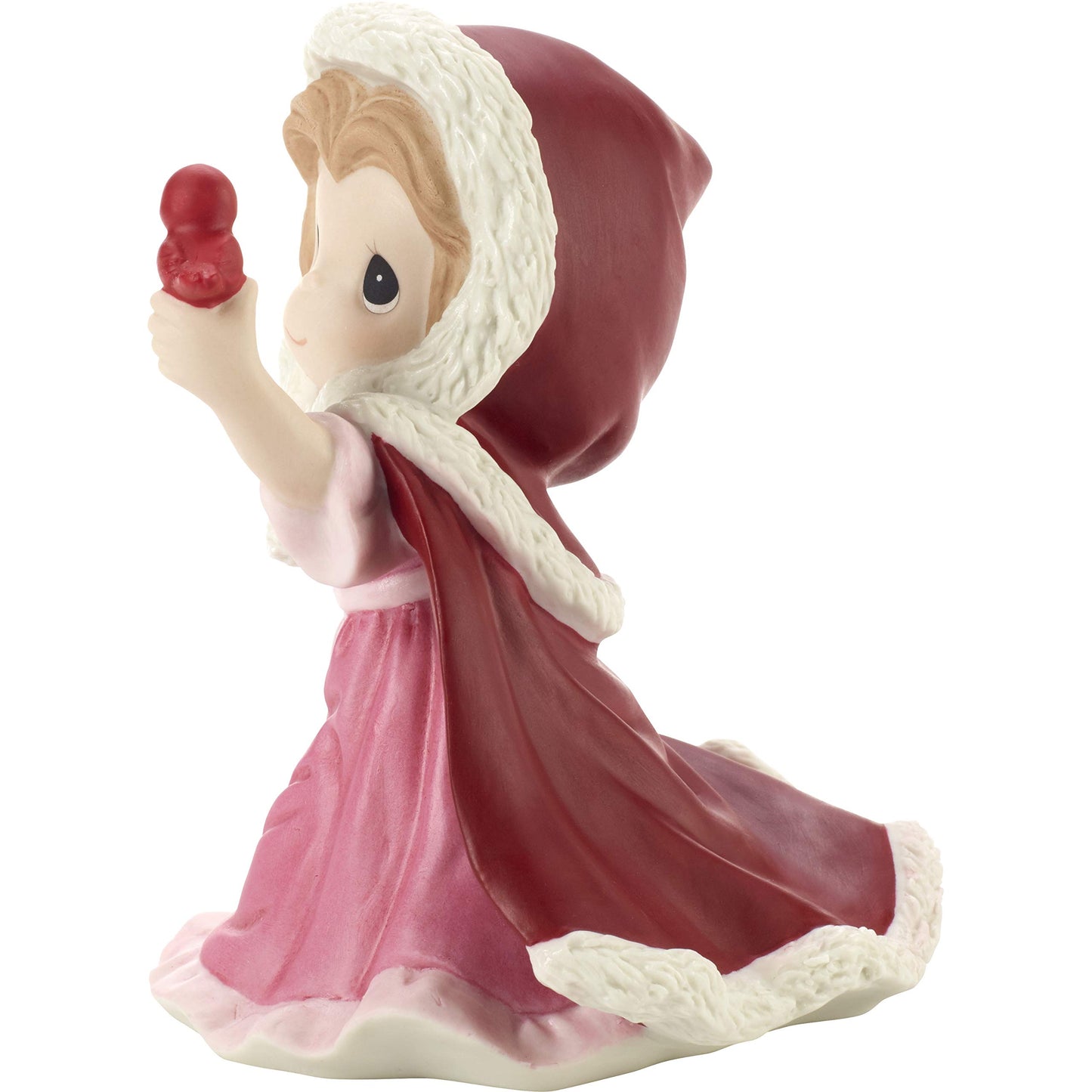 Precious Moments Disney Belle in Winter Dress Figurine, Multi