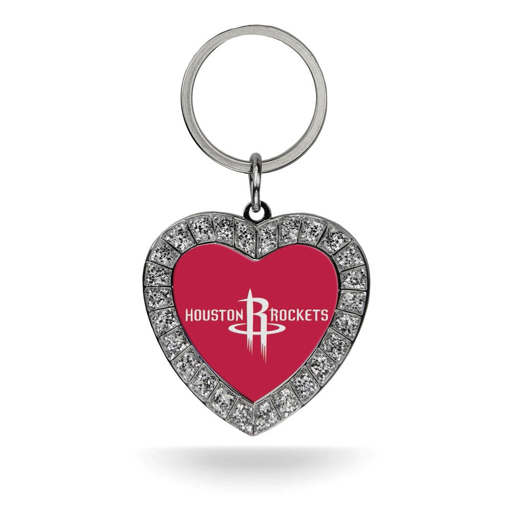 NBA Houston Rockets Rhinestone Heart Key Ring QGC7910