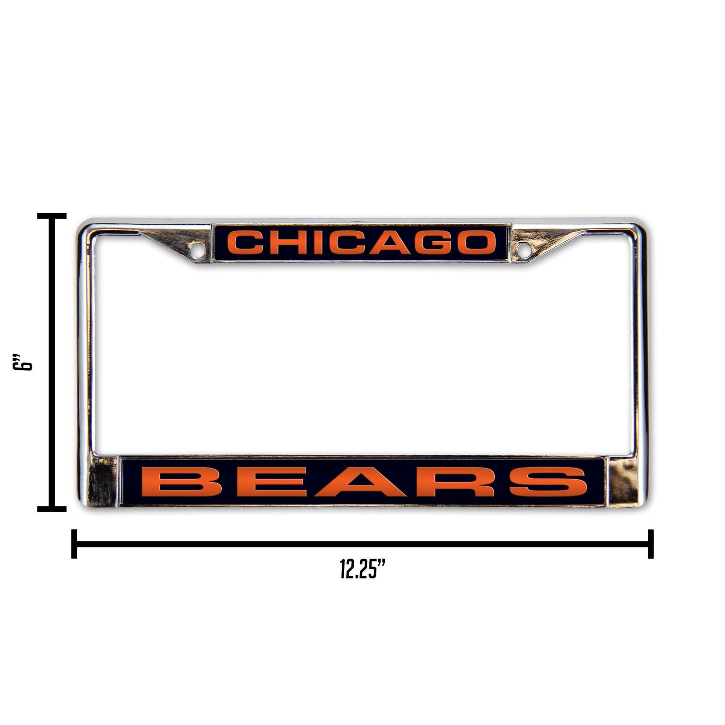 Chicago Bears Laser Chrome License Plate Frame