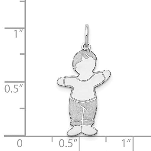 Sterling Silver Mommas Boy Cuddle Charm Pendant