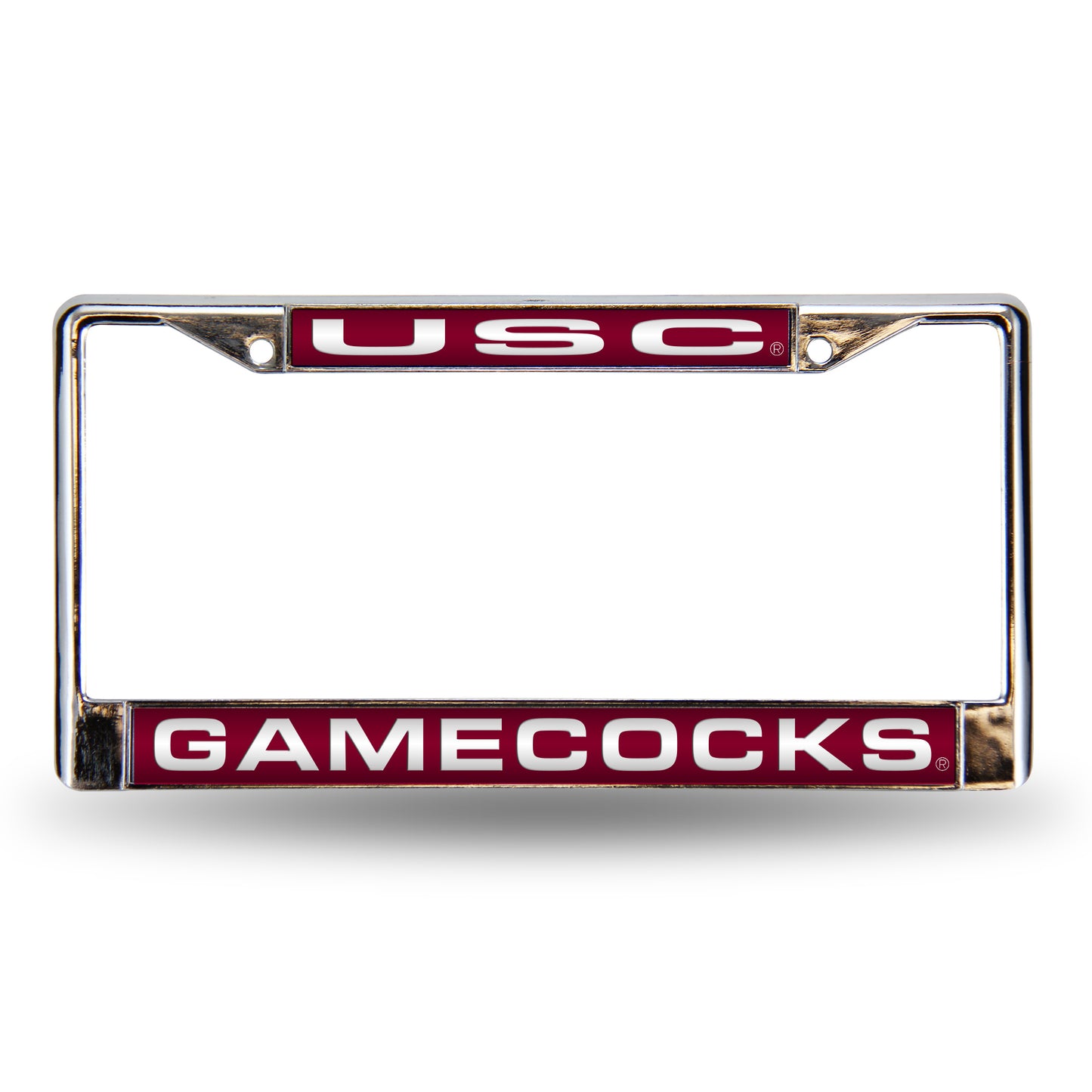 South-Carolina-SC-Gamecock's Chrome Metal Laser Cut License Plate Frame