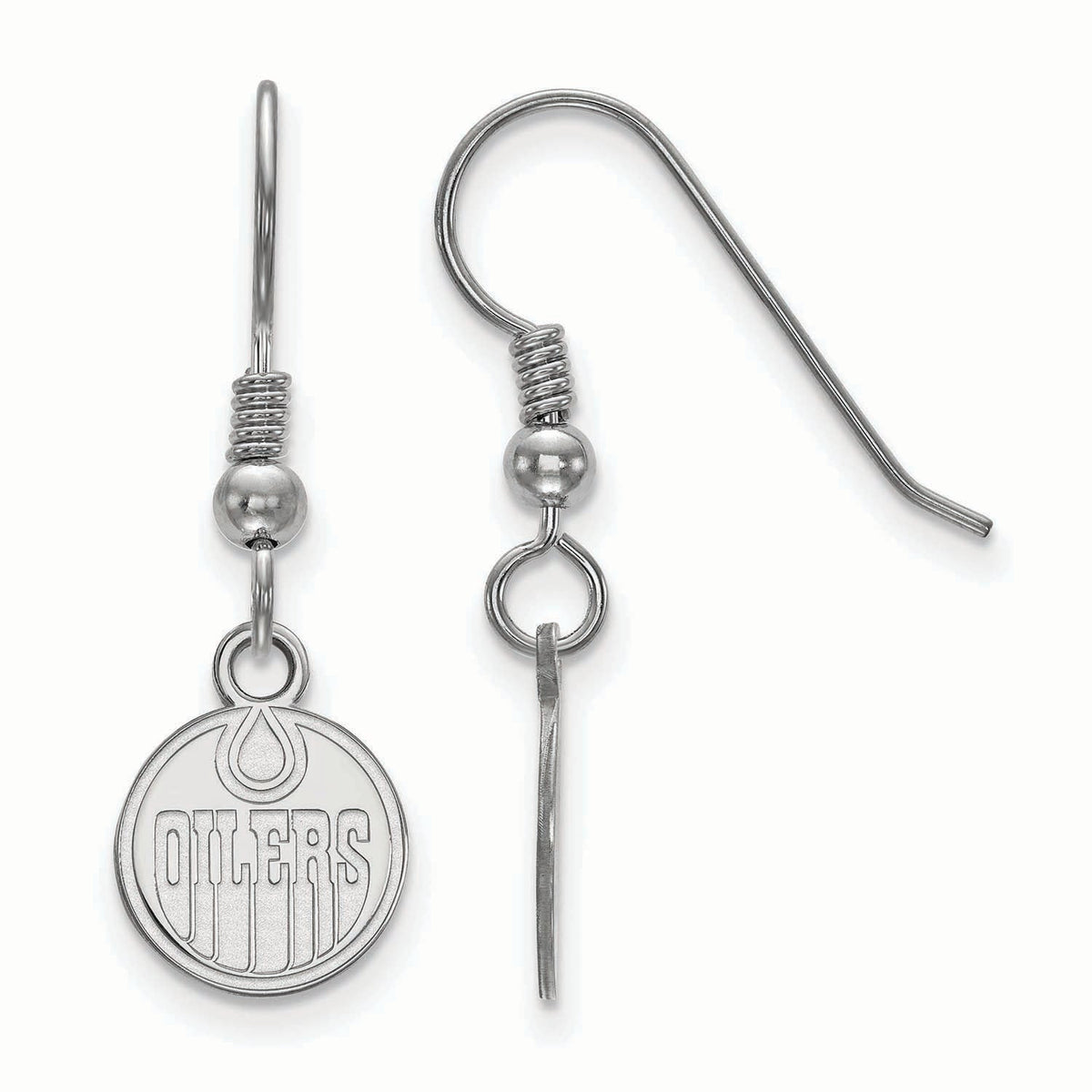 Women's Edmonton Oilers Sterling Silver XS Dangle Earrings